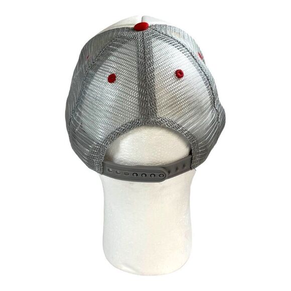 Budweiser Trucker Hat Mesh Back VTG Adjustable Snapback Iconic Red Bowtie Logo - Picture 5 of 7